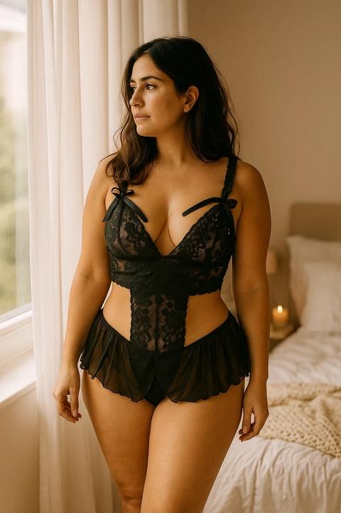 Dantelli Bel Dekolteli Fantazi Body Venlisa 909 - Görsel