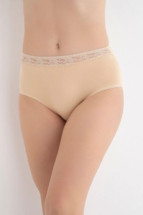 Dantelli Yüksek Bel Kadın Külot Lila G-Box 909 - 2