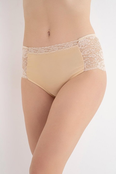 Geniş Dantelli Yüksek Bel Külot G-Box 910