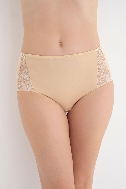 Yüksek Bel Dantel Şeritli Kadın Külot G-Box 911