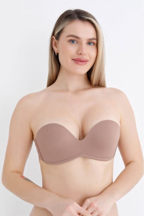 Dantel Detaylı Straplez Balensiz Sütyen NBB 30025