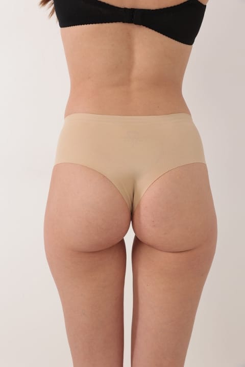 Dikişsiz Lazer Kesim Düşük Bel Tanga Kadın Korse Sistina 736 - Ten