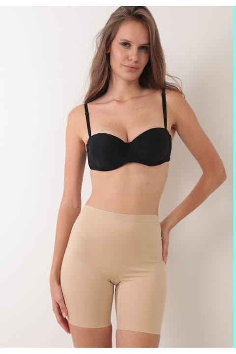 Paçalı Lazer Kesim Kadın Korse Yüksek Bel Sistina 733