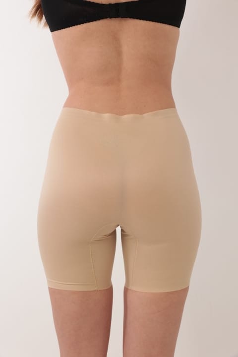 Paçalı Lazer Kesim Kadın Korse Yüksek Bel Sistina 733 - Ten