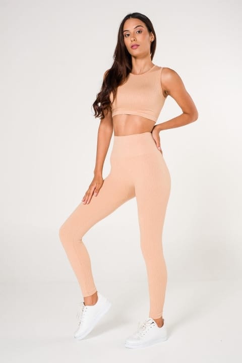 Dikişsiz Yüksek Bel Toparlayıcı Tayt FormActive 1550 - Ten