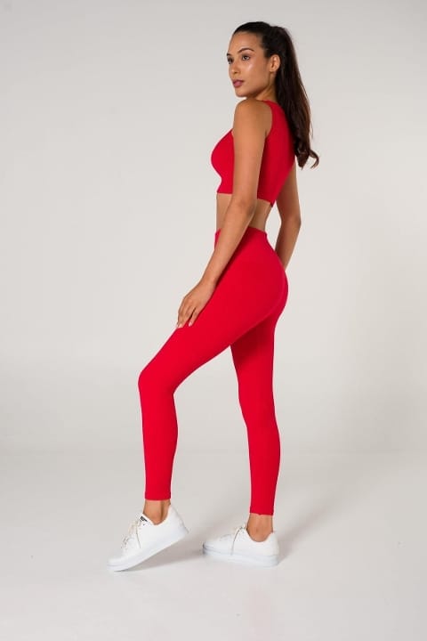 Dikişsiz Yüksek Bel Toparlayıcı Tayt FormActive 1550 - Kırmızı