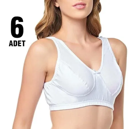 Dantel Detaylı Desteksiz Kadın Sütyen Tutku 0152 - Beyaz