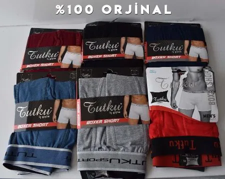 Pamuk-Modal Karışım Elestan Spor Boxer Tutku 0400 - Havaci Mavi