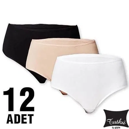 Yüksek Bel Destekli Beyaz Bato Külot Tutku 0924