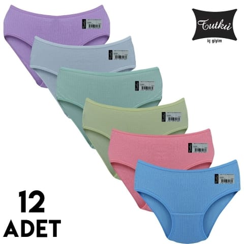 Yüksek Bel Esnek Külot Mor Tutku 0962 - Asorti