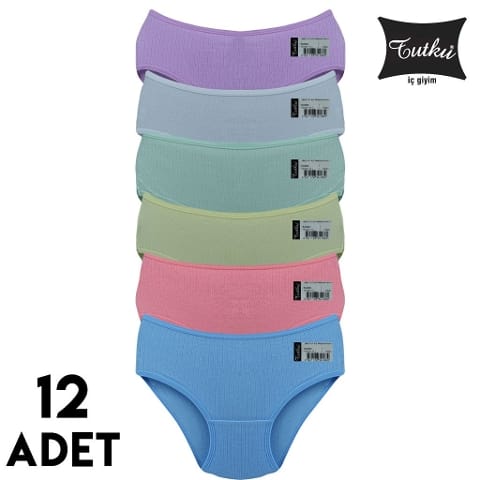 Yüksek Bel Esnek Külot Mor Tutku 0962 - Asorti