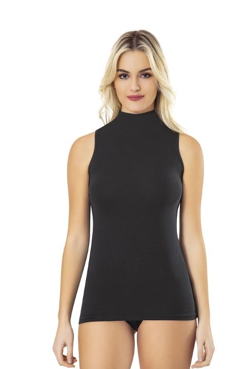 Pamuklu Nefes Alan Kadın Atlet Tutku 2204 - Siyah