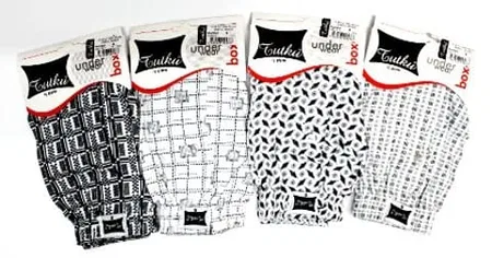 Desenli Esnek Bel Boxer Tutku 0116 - Krş (renk)