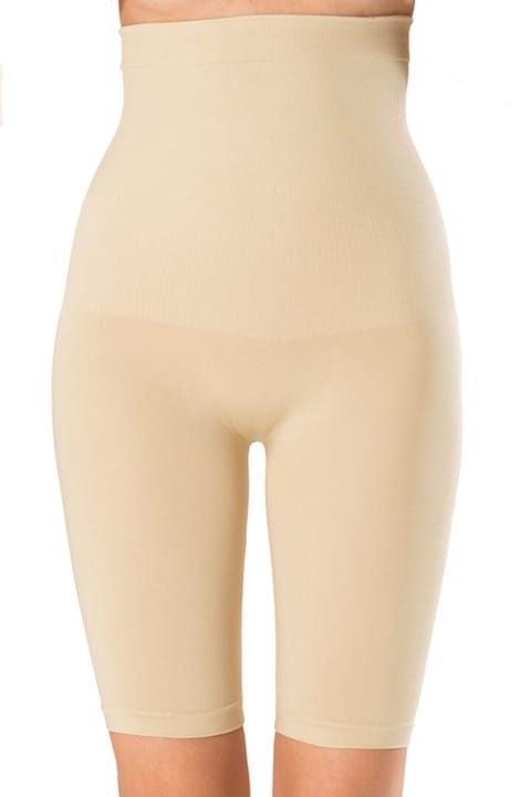 Uzun Paçalı Yüksek Bel Kadın Korse Bel ve Karın Destekli FormActive 1020 - Ten