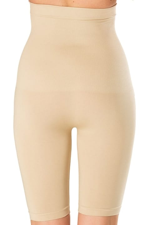 Uzun Paçalı Yüksek Bel Kadın Korse Bel ve Karın Destekli FormActive 1020 - Ten