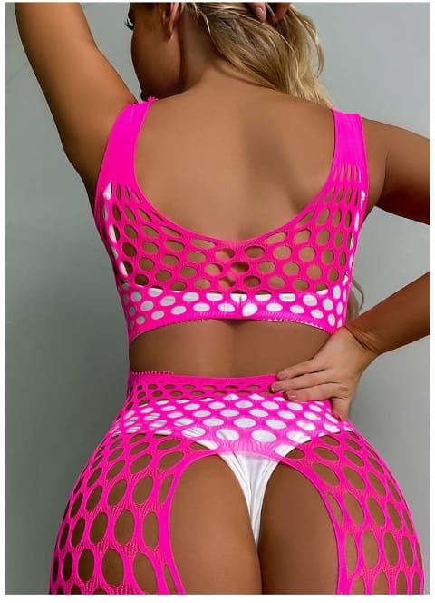 Özel Bölgesi Açık Geniş Fileli Vücut Çorabı Vivaldy 4632 - Görsel