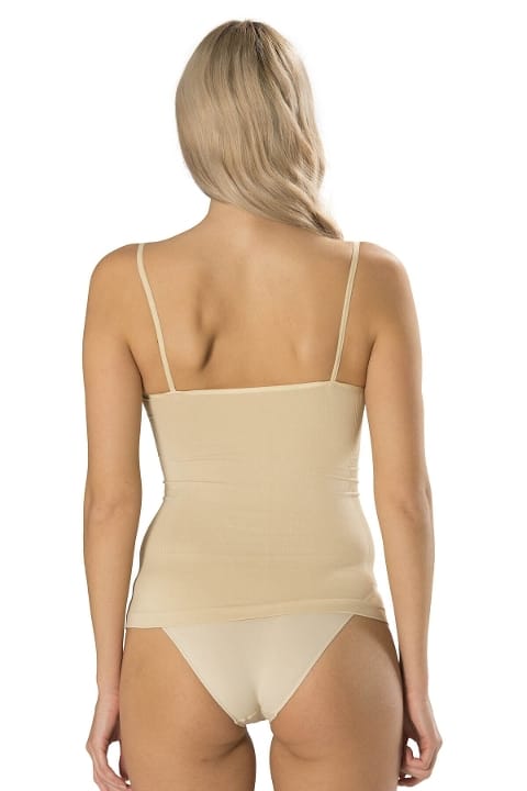 Vücuda Oturan İp Askılı Nefes Alan Atlet FormActive 2010 - Ten