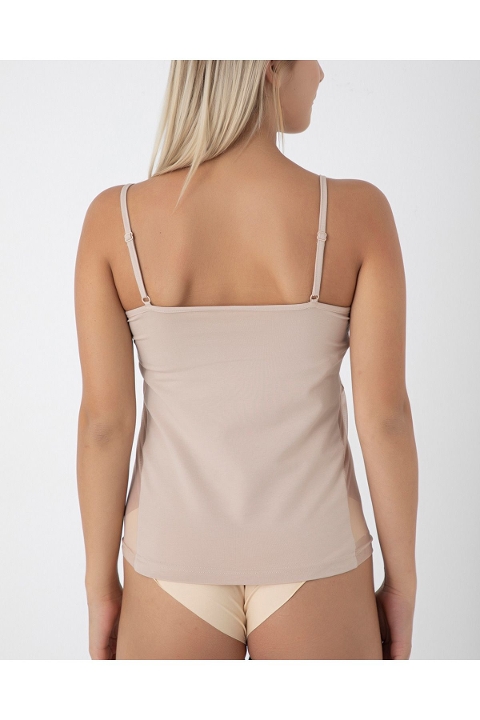 Askılı Dantel Detaylı Kadın Atlet Confeo 801 - Ten