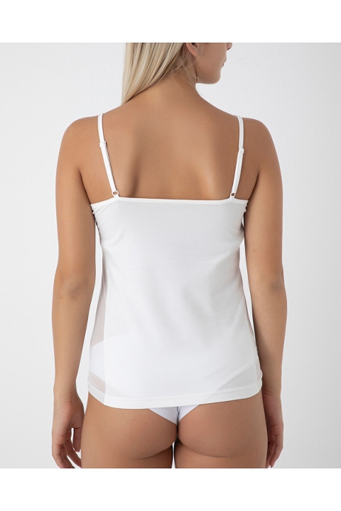 Askılı Dantel Detaylı Kadın Atlet Confeo 801 - Beyaz