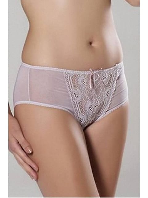 Yüksek Bel Dantel Detaylı Slip Külot Pudra Moonlight 3123 - Pudra