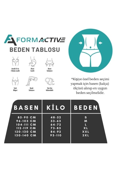 Yüksek Bel Paçalı Korse Kadın FormActive 2070 - Ten
