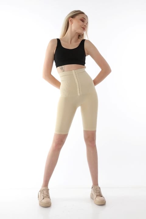 Yüksek Bel Kompresyon Korse Tayt FormActive 1022 - Ten