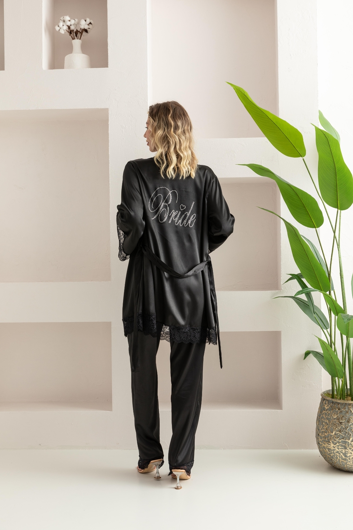 10 Parça Gelin Seti Siyah Gallipoli 312245 - Siyah