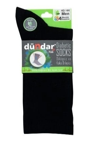 Dündar Çorap 4 Mevsim 12'li Erkek Bambu Diyabetik Çorap 40-44 Dündar 6982 - Görsel 3