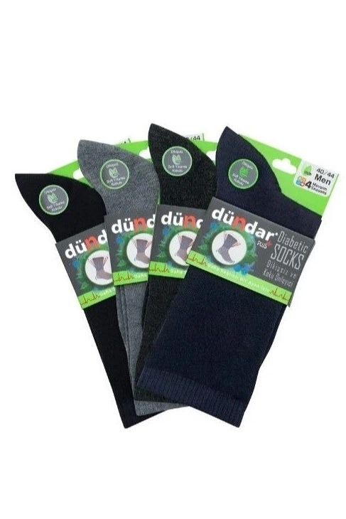 Dündar Çorap 4 Mevsim 12'li Erkek Bambu Diyabetik Çorap 40-44 Dündar 6982 - Görsel 4