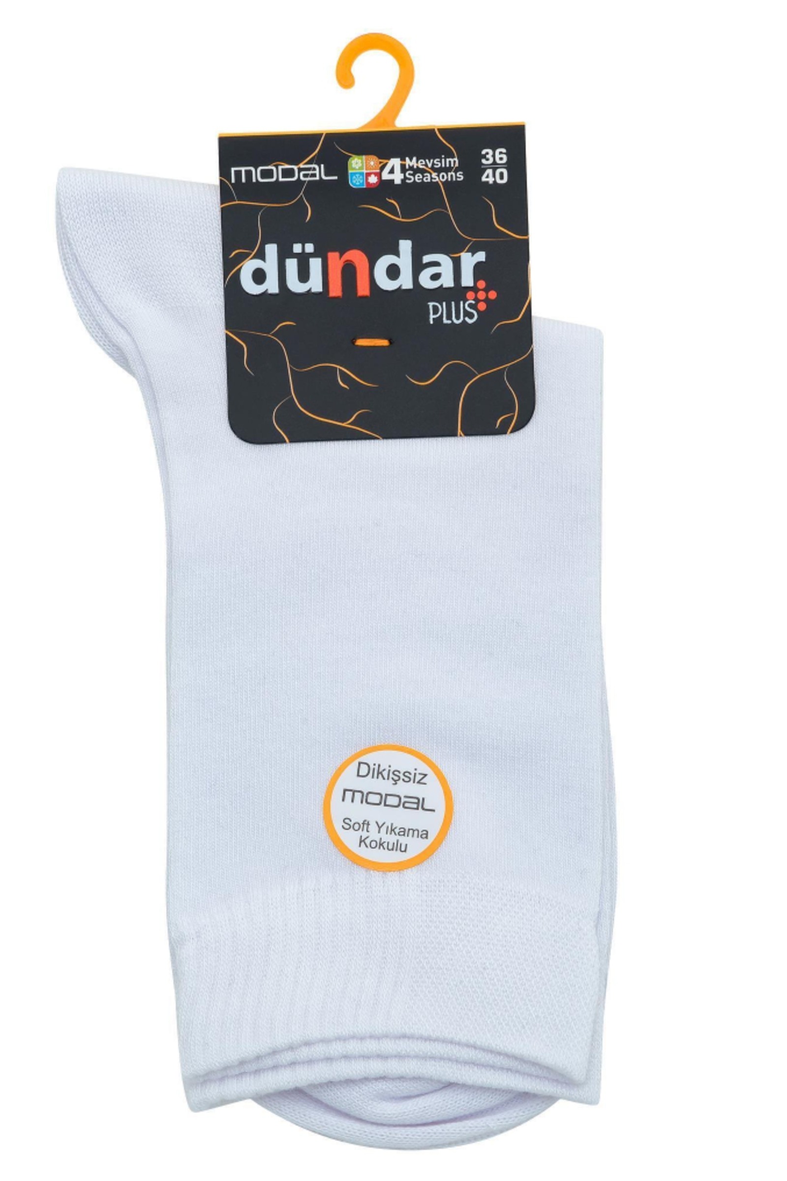 4 Mevsim 12'li Kadın Modal Çorap 36-40 Dündar 5725 - Beyaz