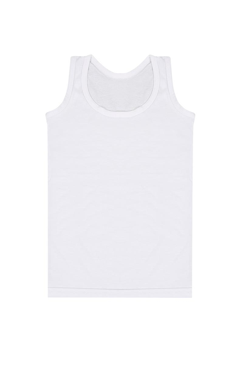 Erkek Çocuk 3lü Penye Atlet Akbeniz C005 - Beyaz