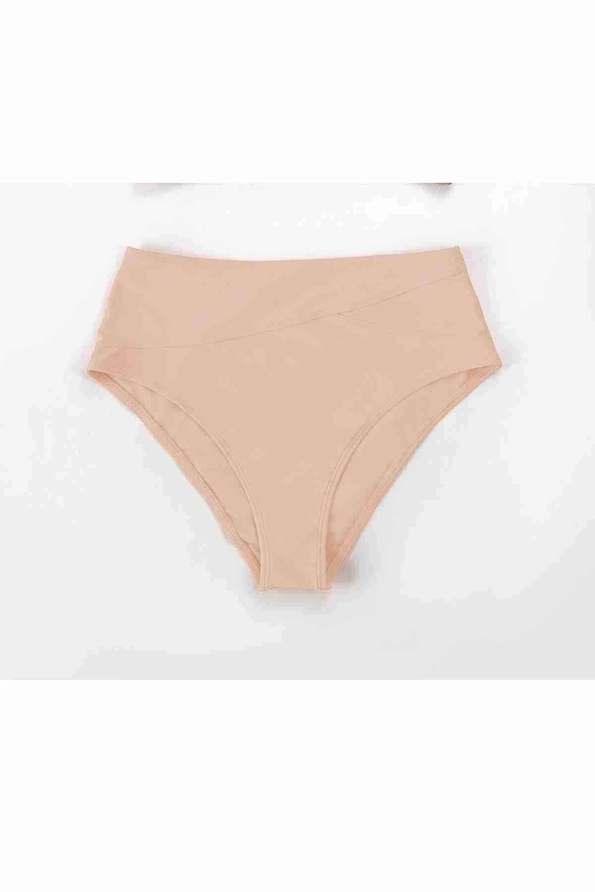 Yüksek Bel Bikini Altı Somon Angelsin MS42008 - Somon