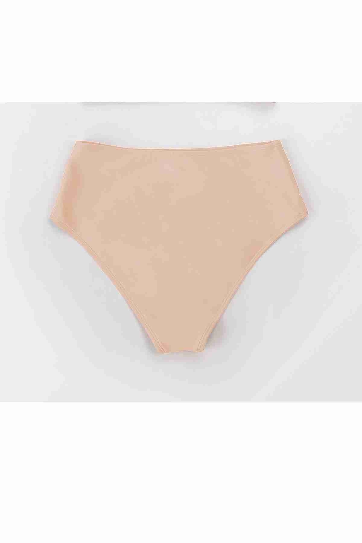 Yüksek Bel Bikini Altı Somon Angelsin MS42008 - Somon