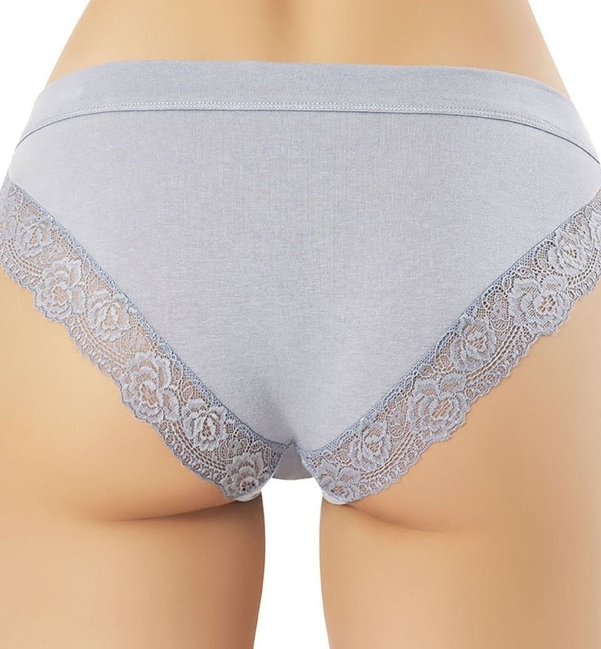 Dantel ve Biye Detaylı Modal Kadın Bikini Külot Kota 5106 - Asorti