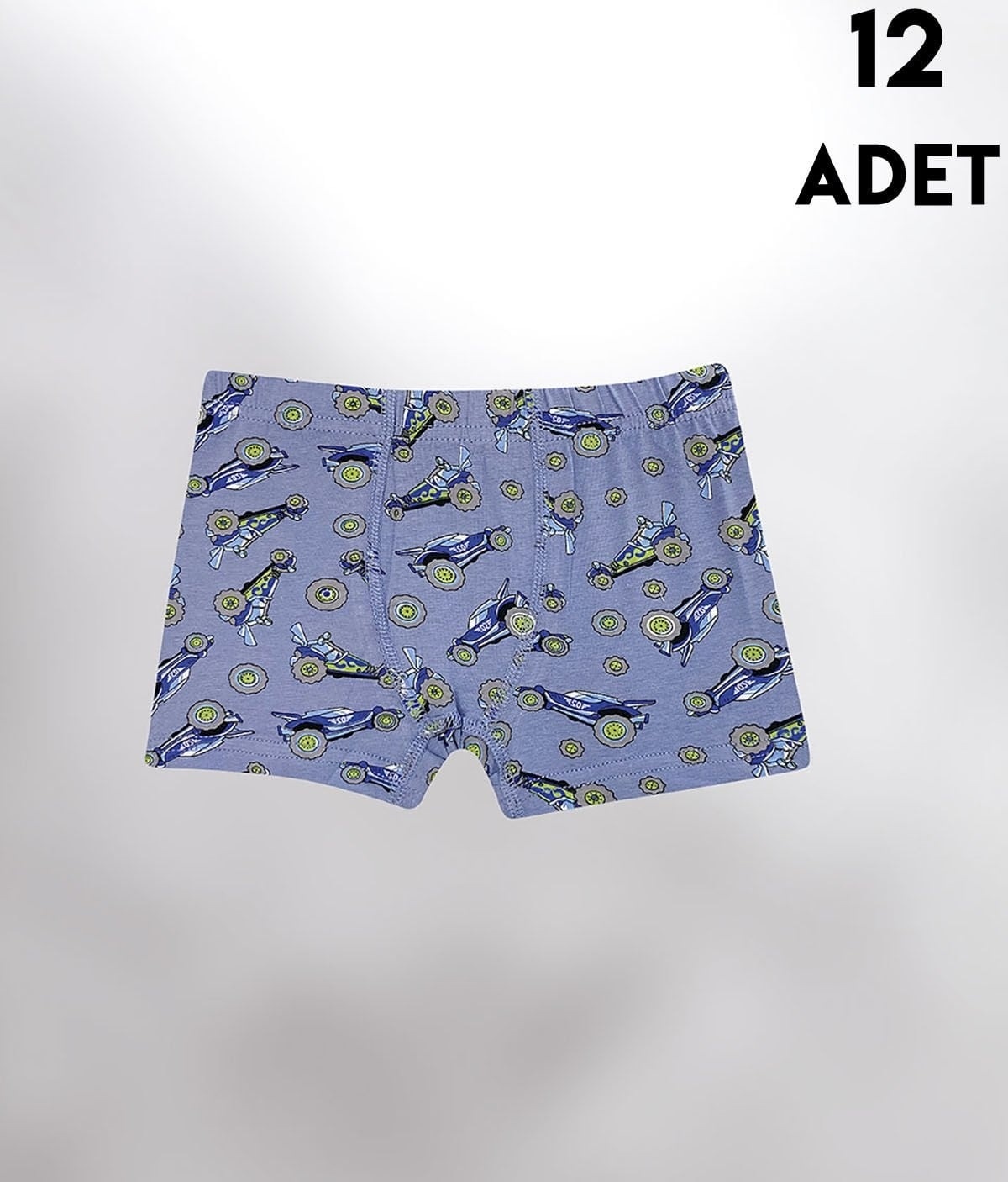 Desen Baskılı Penye Erkek Çocuk Boxer 12'li Kota 1013 - Asorti