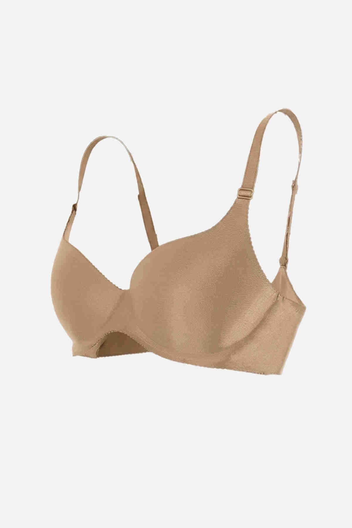 Dikişsiz Balensiz Lazer Kesim izbırakmaz Görünmez Push Up Sütyen TEN Merry See ZK1000-TEN - Ten