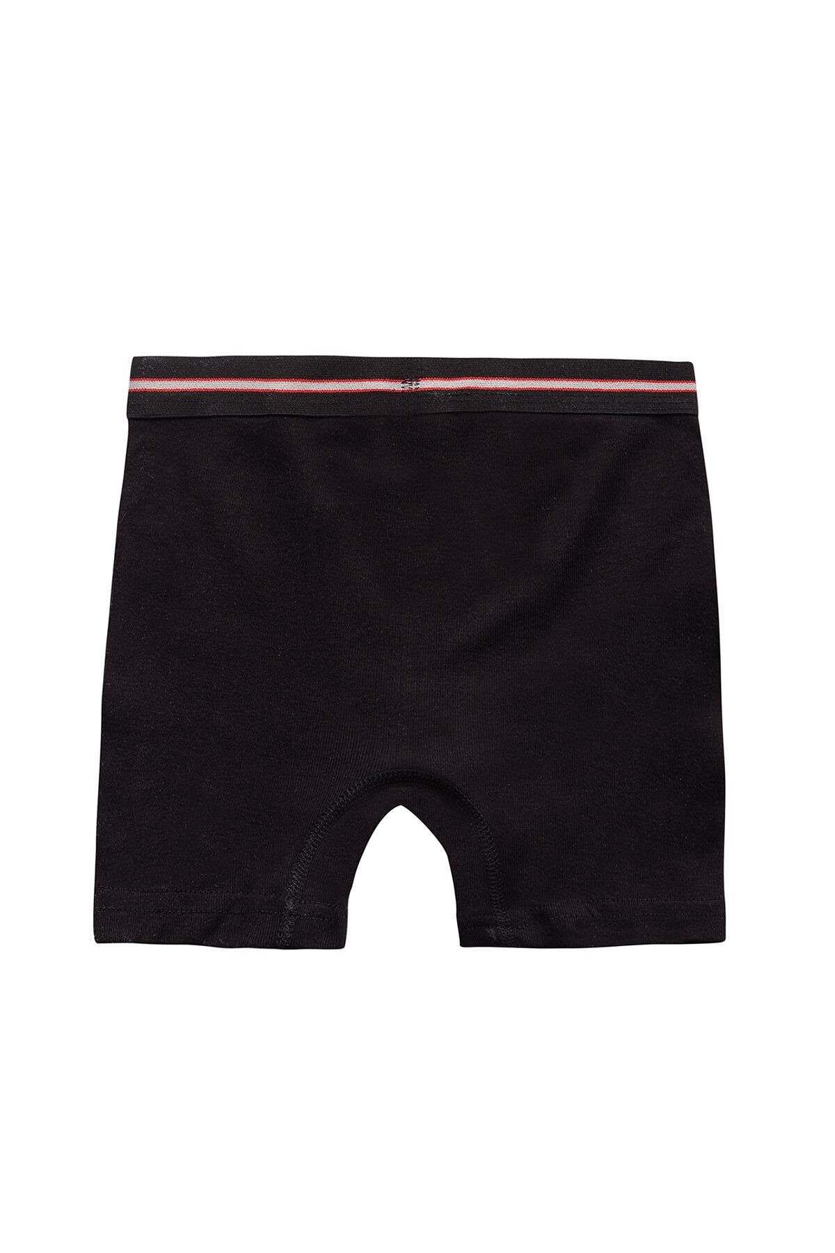 Erkek Çocuk %100 Pamuklu Esnek Yumuşak Boxer Şort 10'lu Paket Özkan 0711 - Siyah