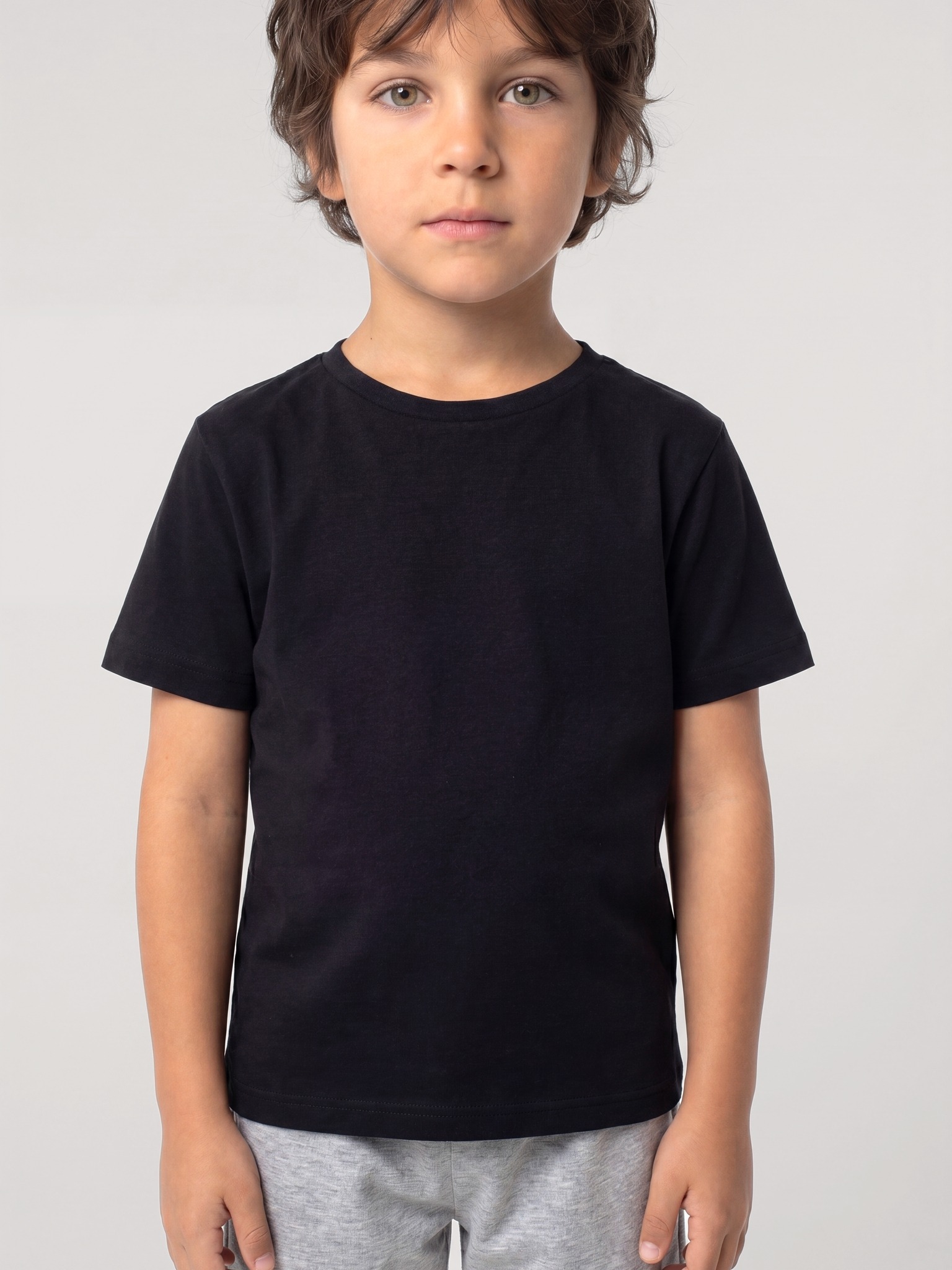 Erkek Çocuk Siyah Kısa Kollu Şortlu Pijama Takımı Akbeniz 20759 - Siyah