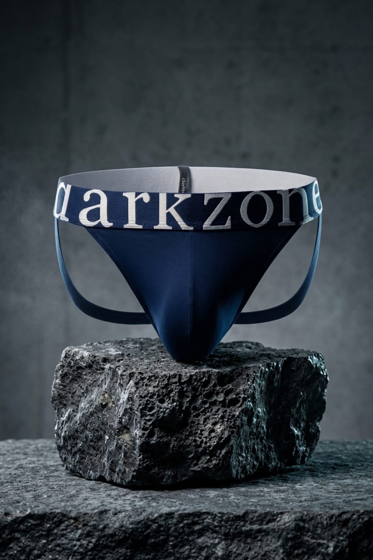 Erkek Fantezi Arkası Açık Lacivert Pamuklu Jockstrap Darkzone - Görsel