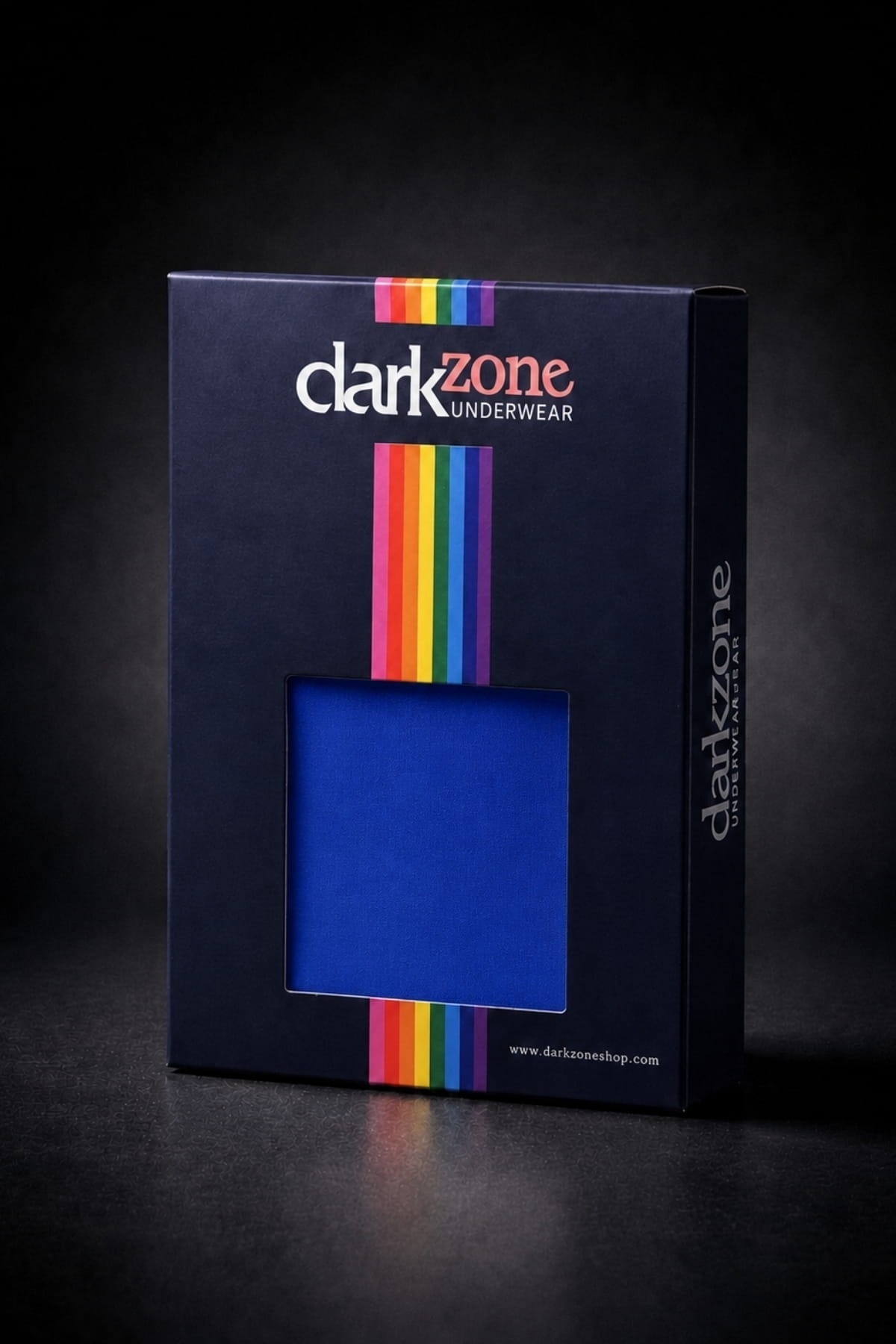 Erkek Geniş Lastikli Fantezi Saks Mavi Pamuklu Tanga String Darkzone DZ-1202-05-S - Görsel