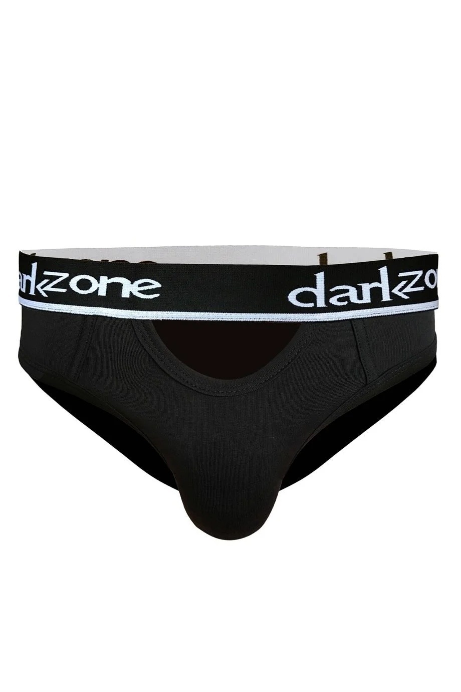 Erkek Siyah Önü Açık Slip Külot Darkzone - Görsel
