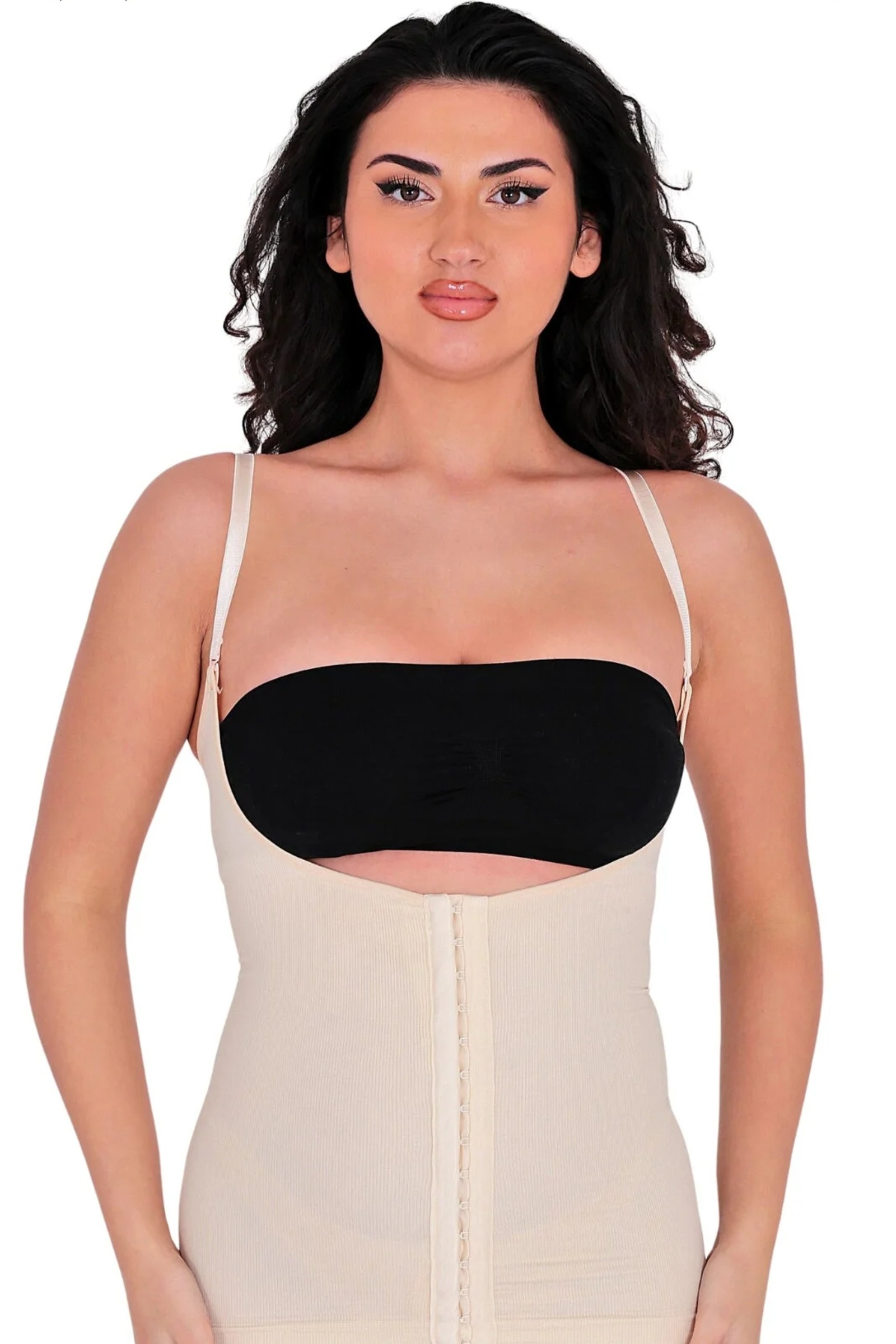 Fermuarlı Sporcu Crop Büstiyer Form Angel 5860 - Bej