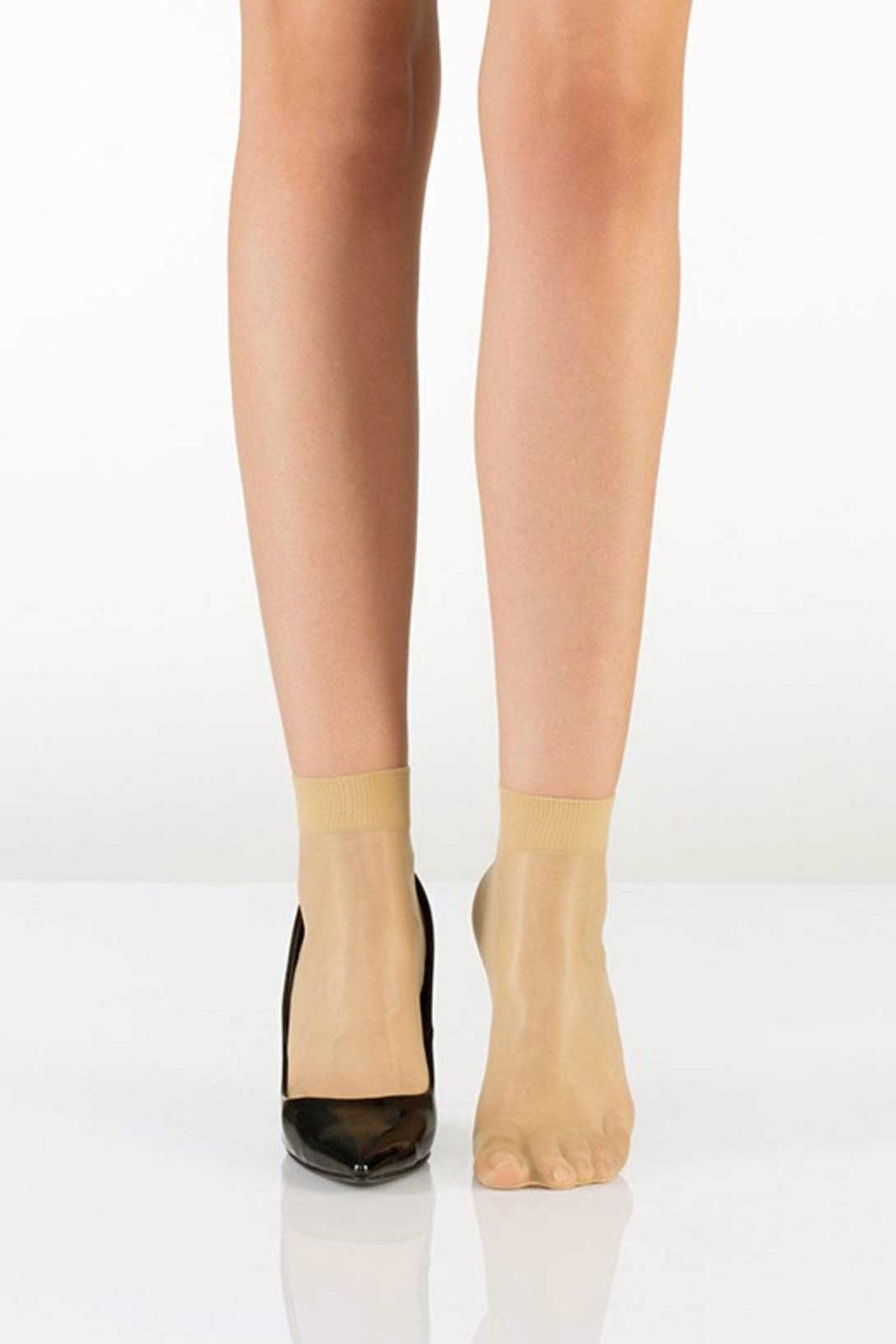 Düşük Denye ve Yüksek Likra İpince Soket Çorap ITALIANA 1308 - Ten