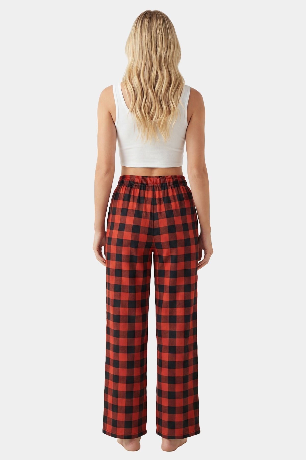 Türen Dokuma Tek Alt Pantolon Turuncu 1 Türen 3616 - Görsel 3