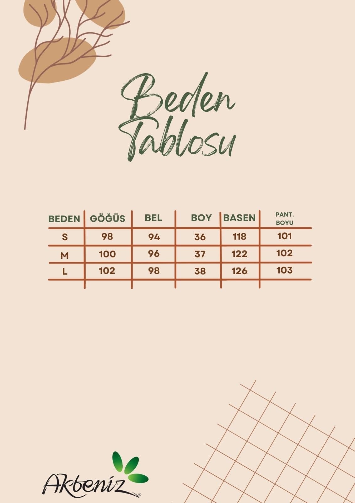 Akbeniz Kadın Kum Kahve Baskılı Crop Tişört Pantolon Takımı Akbeniz Y1620 - Görsel 7