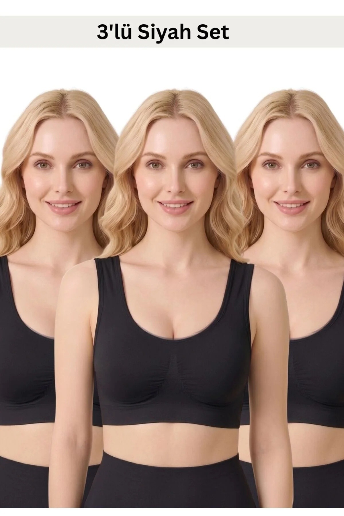Kadın Pamuklu Toparlayıcı Bralet Sütyen Formactive 2135 - Siyah