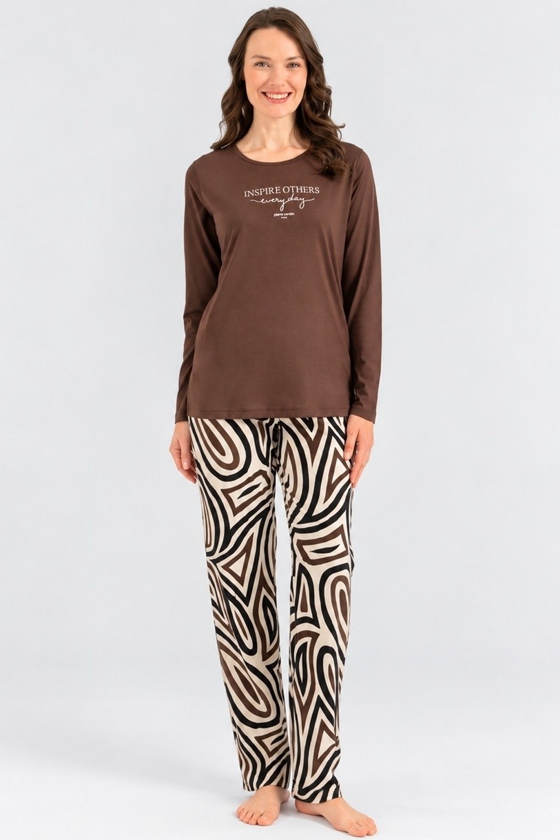 Pierre Cardin Kadın Uzun Kollu Pijama Takımı Pierre Cardin 8410