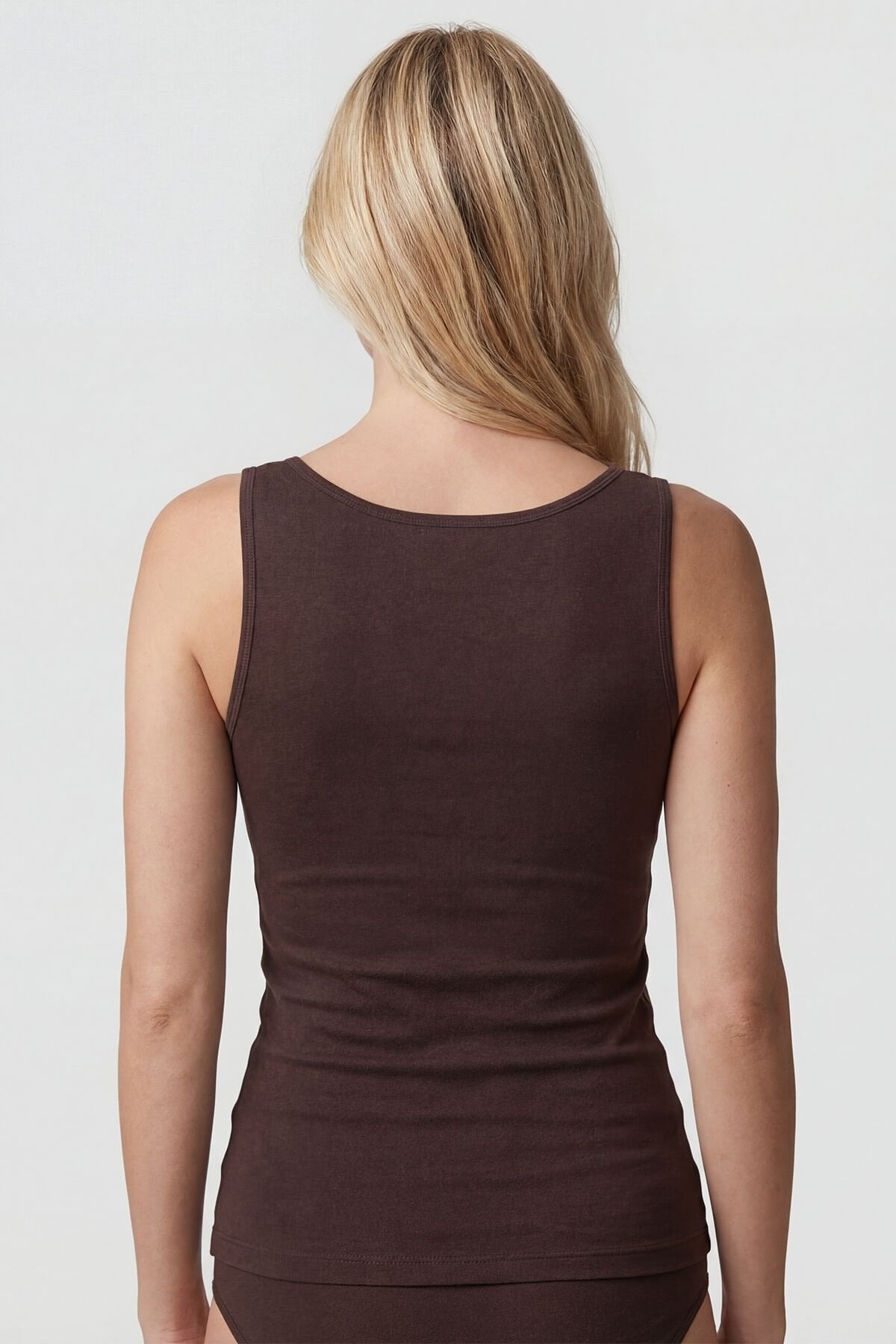 Kahverengi V Yaka Pamuklu Atlet Türen 913/Kahverengi - Kahverengi