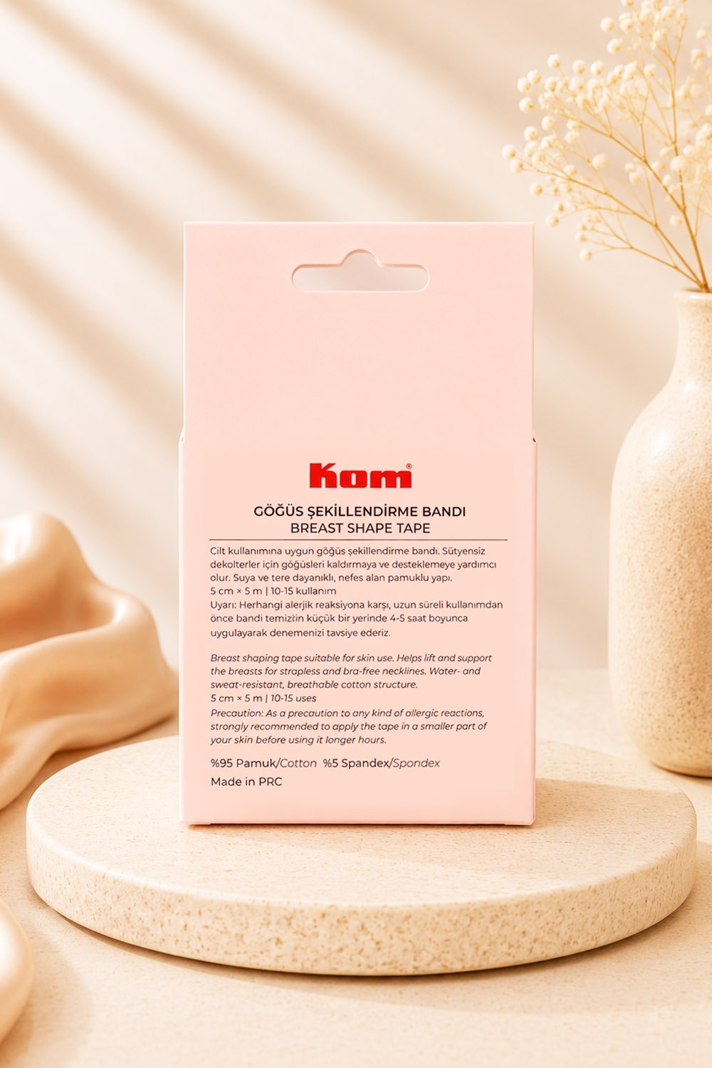 KOM Dekolte Göğüs Bandı - Ten
