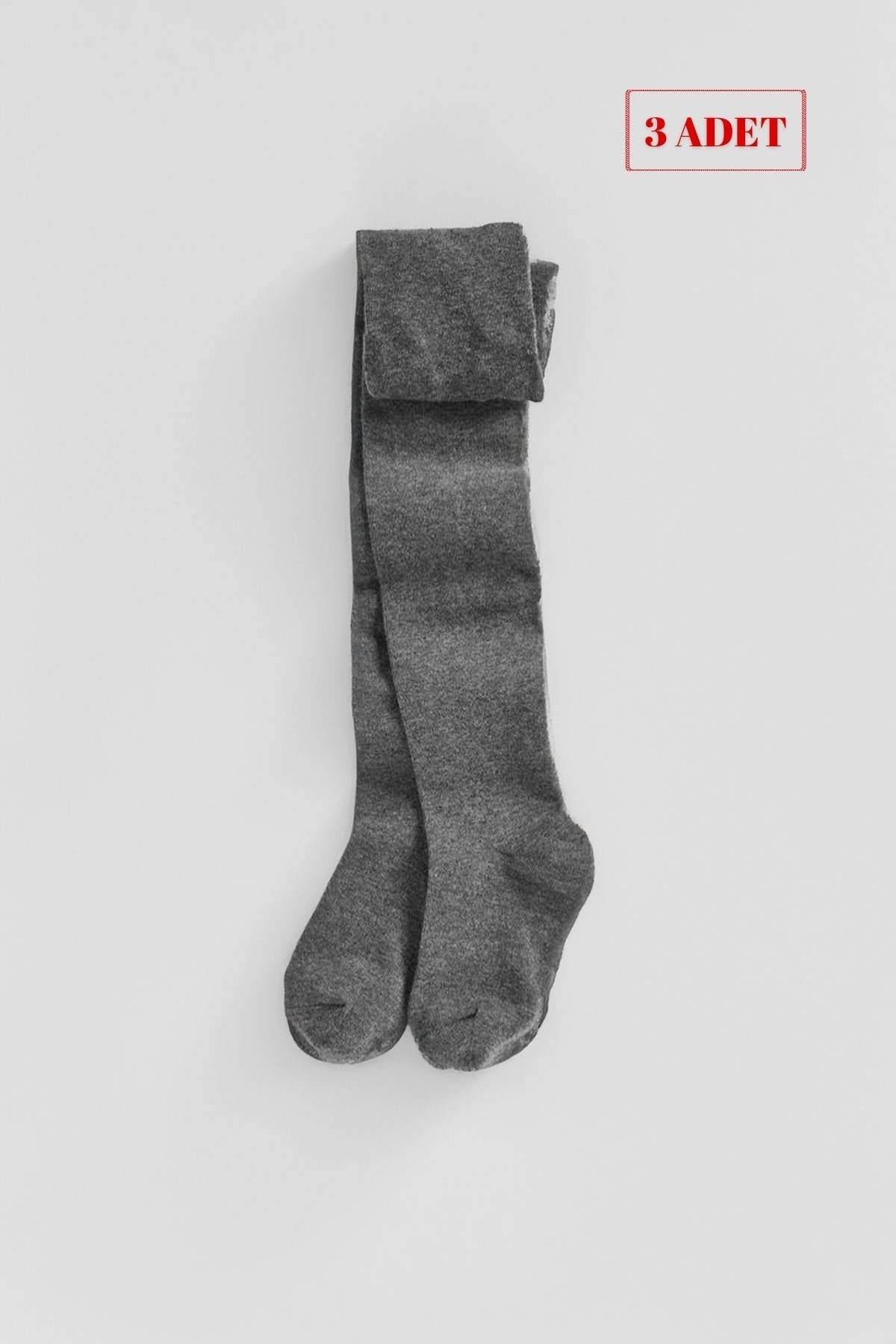 Kozal Kozal 3'lü Pamuklu Çocuk Külotlu Çorap CKOZ01442-1 - Görsel 2